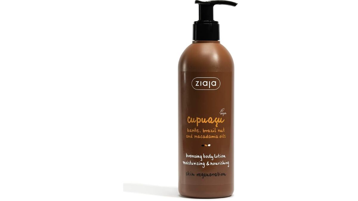 Ziaja tanning body lotion.
