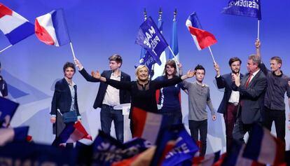 Míting del Front Nacional de Marine le Pen.