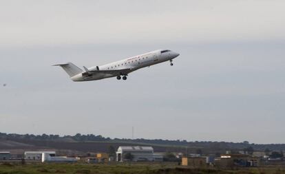 Aterrizaje de un avión de Air Nostrum.