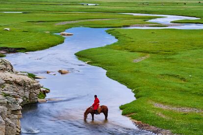 La provincia de Arkhangai, en Mongolia.