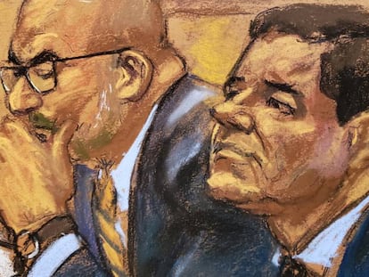 Ilustración de Joaquín 'El Chapo' Guzmán.