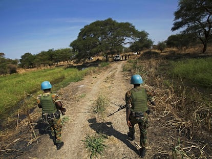 Força de paz das Nações Unidas na Etiópia.