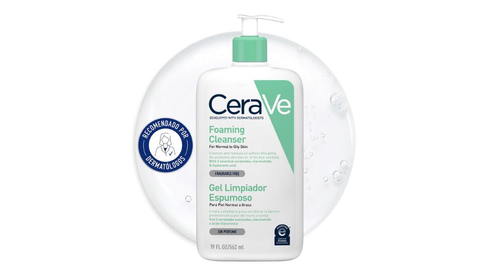  Gel limpiador espumoso de CeraVe.