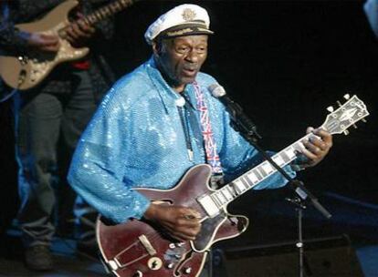 Chuck Berry, durante un concierto en el auditorio de Castellón el pasado mes de marzo.