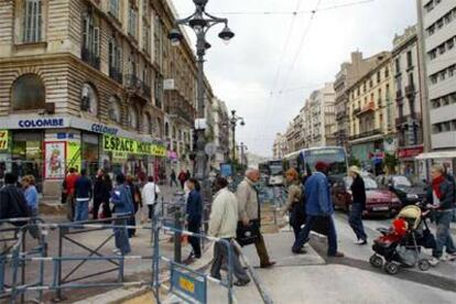 La avenida Canebière, en el corazón de Marsella.