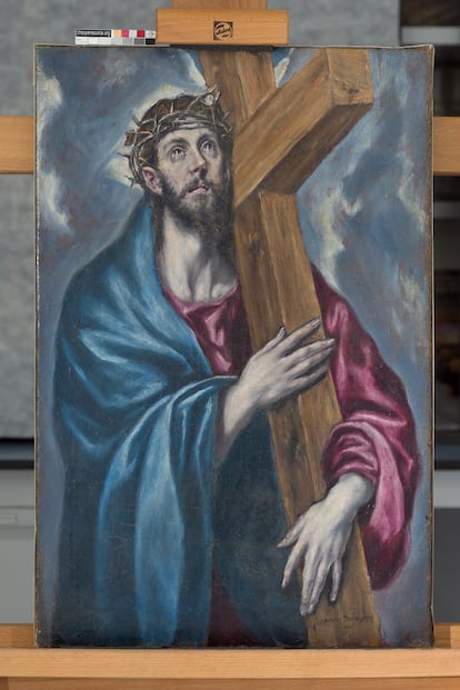 El lienzo de Cristo, atribuido a El Greco