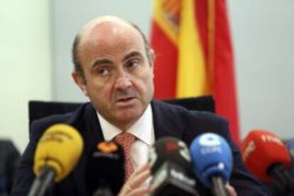 El ministro español de Economía y Competitividad, Luis de Guindos.