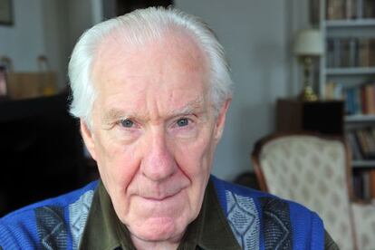 Alain Badiou, en su casa de París.