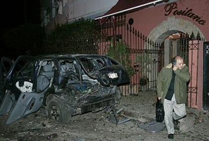 Estado en el que quedó el restaurante Positana, frecuentado por la comunidad judía de Casablanca, tras el atentado del 17 de mayo.