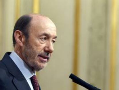 El secretario general del PSOE, Alfredo Pérez Rubalcaba. EFE/Archivo