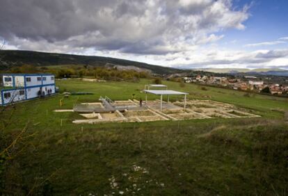 Una de las zonas de las excavaciones arqueológicas de Iruña-Veleia.