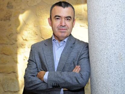 El escritor Lorenzo Silva, en Segovia.