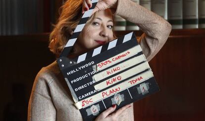 Carmen Machi, en la biblioteca inglesa del Club Argo, en Madrid.