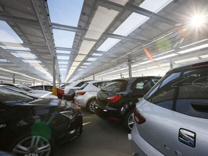 Coches en la planta de SEAT de Martorell (Barcelona)