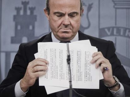 El titular de Economía, Luis de Guindos.