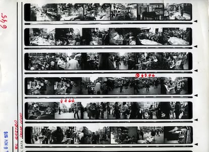 Imágenes tomadas por el fotógrafo César Lucas el 6 de noviembre de 1976.