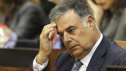 José Antonio Viera, en una sesión del Parlamento en noviembre de 2011.