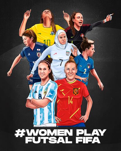Varias jugadoras internacionales reivindican la existencia del fútbol sala femenino.