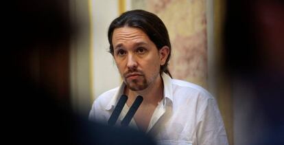 El l&iacute;der de Podemos, Pablo Iglesias.