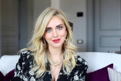 Chiara Ferragni, durante la entrevista.