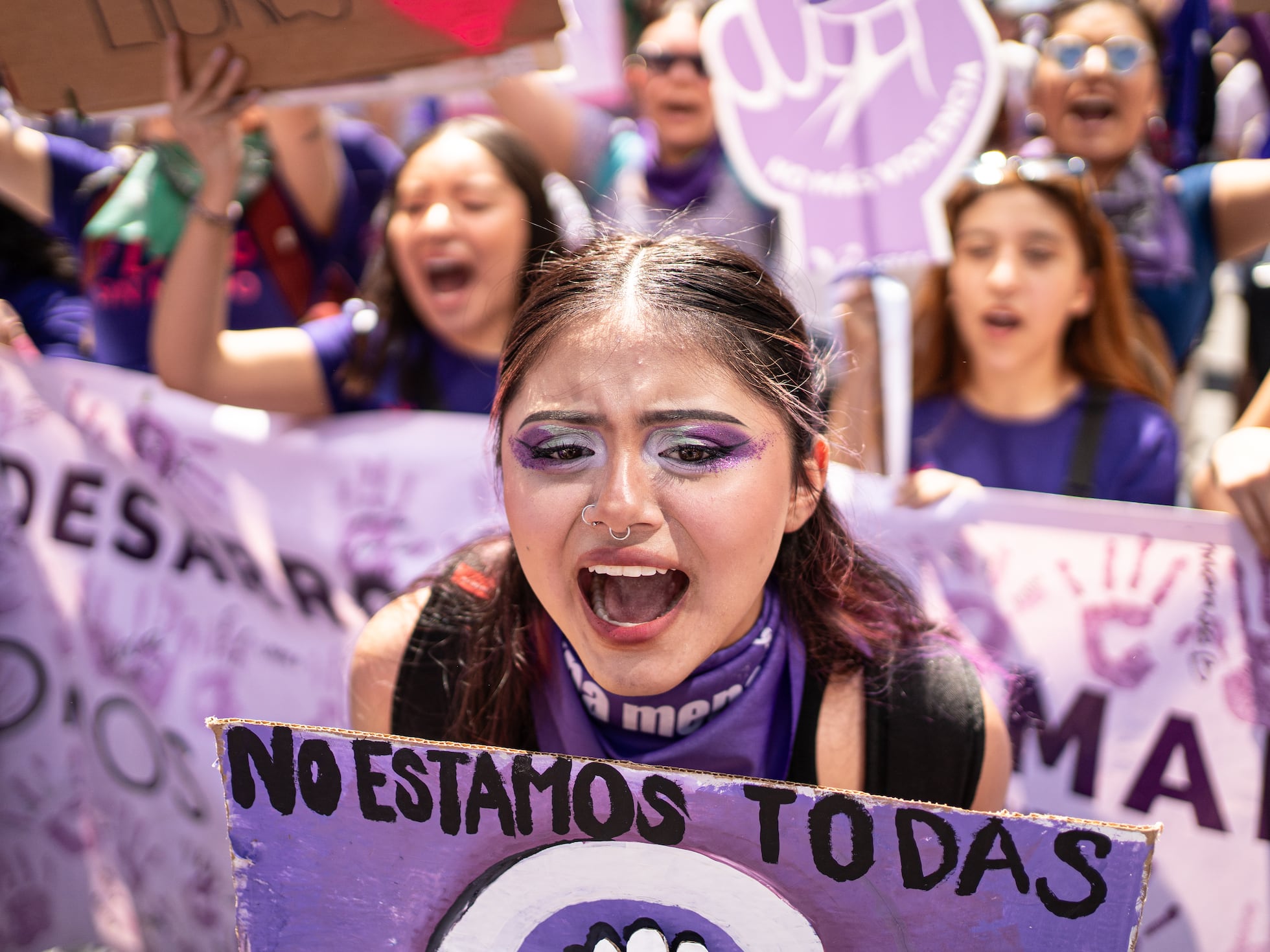 Marcha 8M: Decenas de miles de mujeres desbordan el centro de Ciudad de México por el Día Internacional de la Mujer | 8M: Día de la Mujer | EL PAÍS