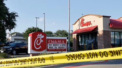 El restaurante donde sucedió el tiroteo, el pasado 26 de junio en Irving (Texas).