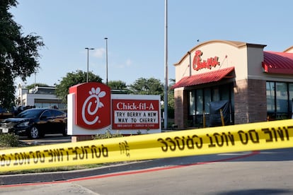 El restaurante donde sucedió el tiroteo, el pasado 26 de junio en Irving (Texas).