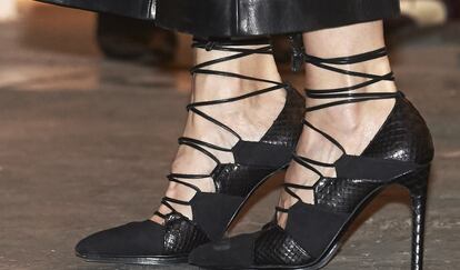 Los zapatos de Edgardo Osorio que llevó la Reina Leitizia a Arco.