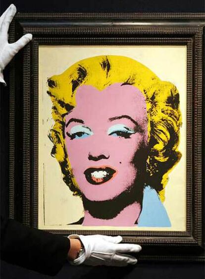'Lemon Marilyn" pintado por Andy Warhol en 1962 y que será subastado en mayo por la casa Christie's