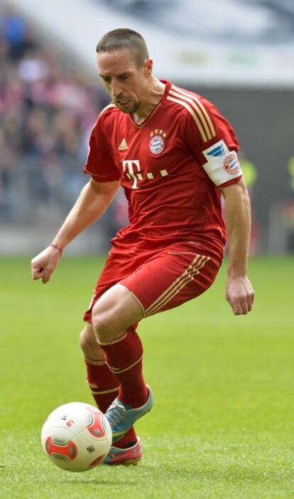 Ribéry, durante el partido del Bayern contra el Núremberg.