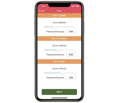 Tras unas cuantas preguntas, esta app nos da la dosis necesaria de pizza