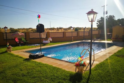 Una de las piscinas que se alquila en Madrid