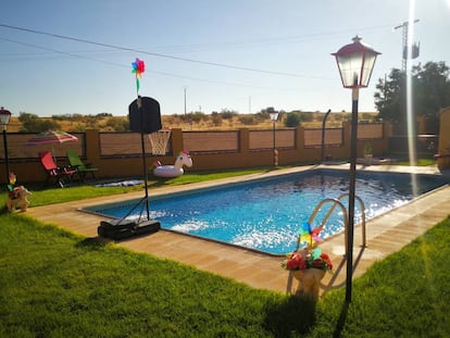 Una de las piscinas que se alquila en Madrid