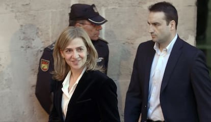 Infanta Cristina at the Palma de Mallorca court on February 20.