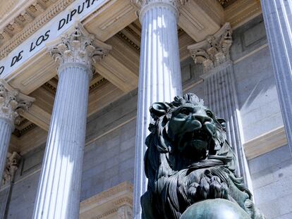 Fachada del Congreso de los Diputados, este viernes.