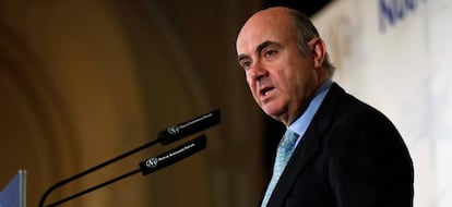 El ministro de Economía, Industria y Competitividad, Luis de Guindos.