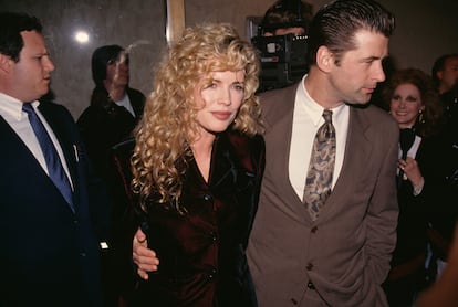 Alec Baldwin and Kim Basinger at the premiere of 'Final Analysis' in 1992.