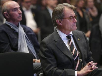 El expresident Artur Mas en la presentación del Consell por la República, el 30 de octubre. 