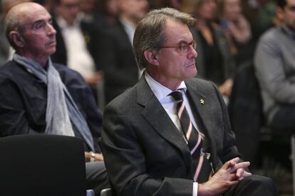 El expresident Artur Mas en la presentación del Consell por la República, el 30 de octubre. 