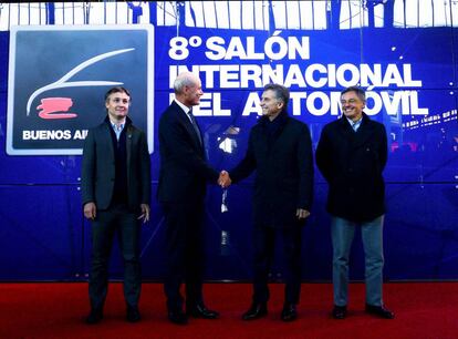 El presidente Macri visita el Sal&oacute;n Internacional del Autom&oacute;vil realizado en Buenos Aires, el pasado 19 de septiembre.