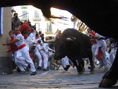 Los toros de Domecq, en la curva de Mercaderes.