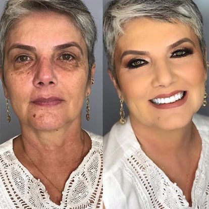 La cuenta @transformationsmakeup recopila desde 2017 los que sus gestores consideran las mejores transformaciones a través del maquillaje. Ni bolsas, ni manchas resisten los brochazos de Anissa, artista con sede en Milán.