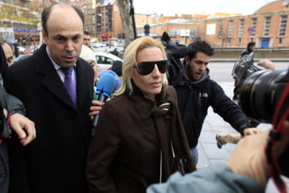 Marta Domínguez, a su llegada a los Juzgados de Madrid para testificar el pasado diciembre por la Operación Galgo.