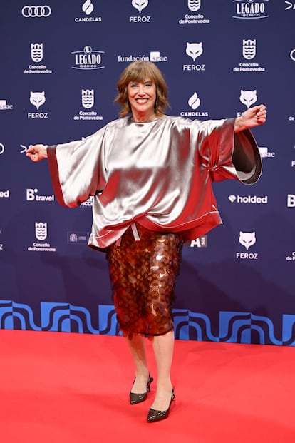 Marta Fernández-Muro recogió el Feroz de Honor que reconocía su trayectoria.