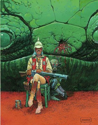 Portada de El garaje hermético, de Moebius (280.000 euros).