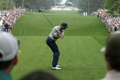 Tiger Woods, en el séptimo hoyo de Augusta.