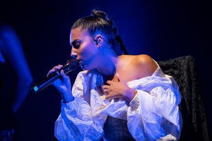 Concierto de Maria José Llergo en El Baluarte de Pamplona durante su participación en el Festival Flamenco on Fire.