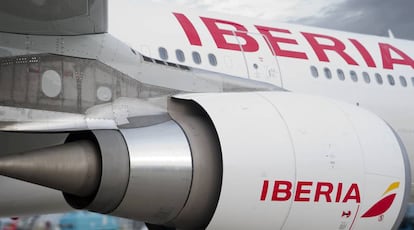 Un avi&oacute;n de Iberia