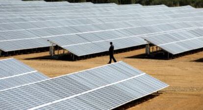 Huerto solar en la provincia de Jaén.