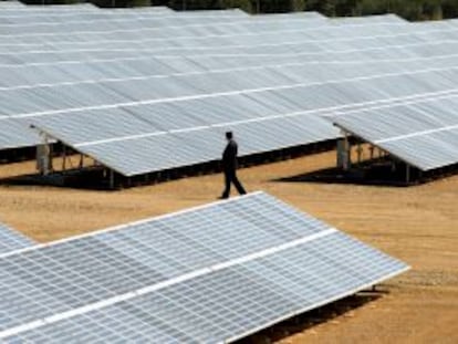 Huerto solar en la provincia de Ja&eacute;n.